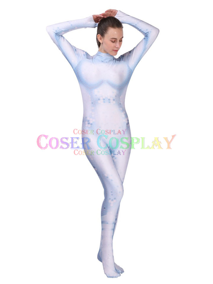 2301 Aquaman Queen Mera White Cosplay Costume Sexy